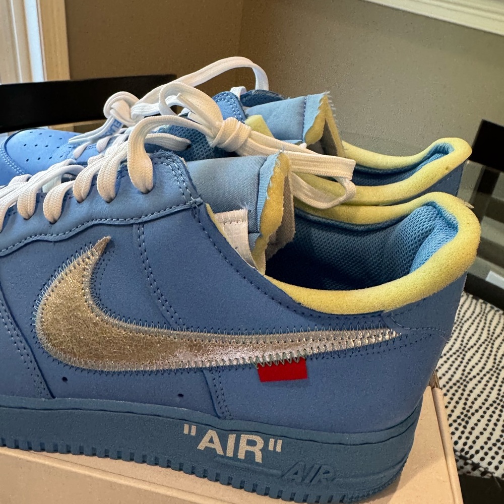 Nike Air Force 1 low Off White University Blue - Picture 6 of 13